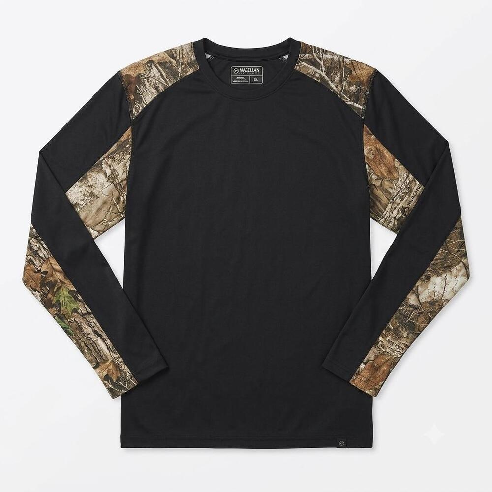 Magellan Outdoors Men's Black & RealTree Camo